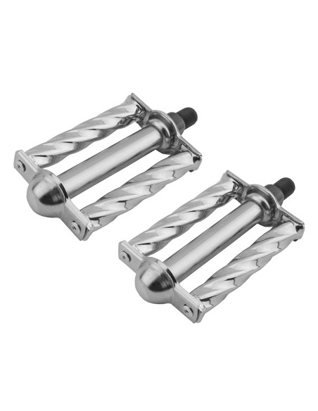 Square Twisted Pedals 1/2 Chrome.
